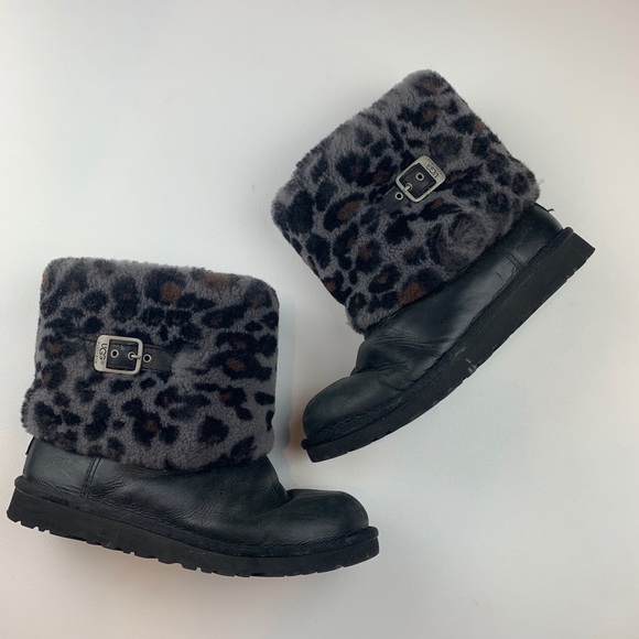 🎉SOLD🎉 Ugg Size 6 M Women’s Ellee Leather Boots - Picture 2 of 8